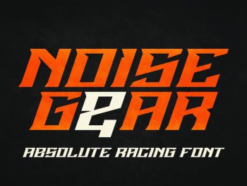 Noise Gear - Absolute Racing Font Yazı Tipi