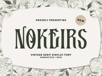 Nokeirs - Modern Classic Font Yazı Tipi