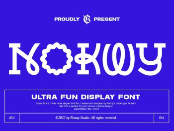 Nokwy - Ultra Fun Display Font Yazı Tipi