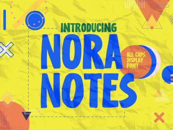 Nora Notes - All Caps Display Font Yazı Tipi