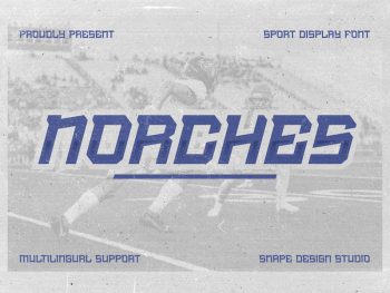 Norches - Sport Font Yazı Tipi
