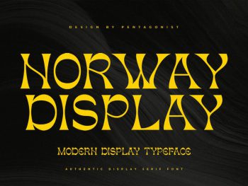 Norway | Authentic Display Typeface Yazı Tipi