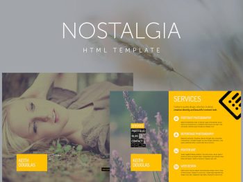 Nostalgia - Responsive Minimal Portfolio Template Yazı Tipi