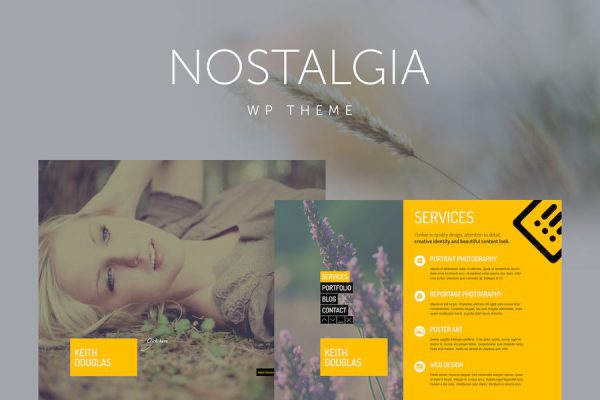 Nostalgia - Responsive Portfolio WordPress Teması