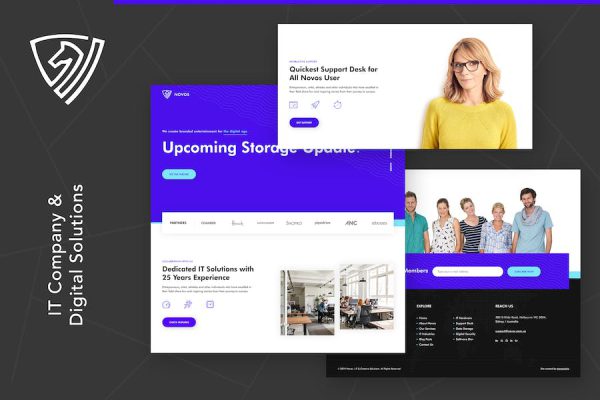 Novos - IT Company & Digital Solutions WordPress Teması