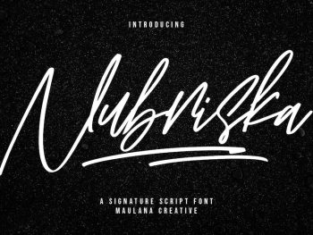 Nubriska Signature Script Font Yazı Tipi