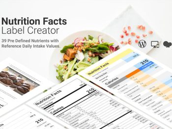 Nutrition Facts Label Creator for WPBakery WordPress Eklentisi