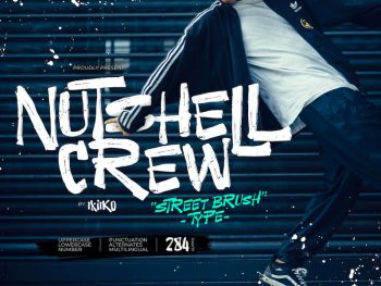 Nutshell Crew - Street Brush Type Yazı Tipi