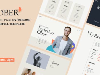 OBER - CV Resume Personal Portfolio Jekyll Theme Yazı Tipi