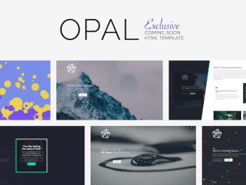 OPAL - Exclusive Coming Soon Template Yazı Tipi