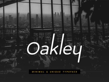 Oakley Minimal Typeface Yazı Tipi