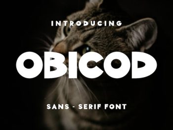 Obicod Font Yazı Tipi