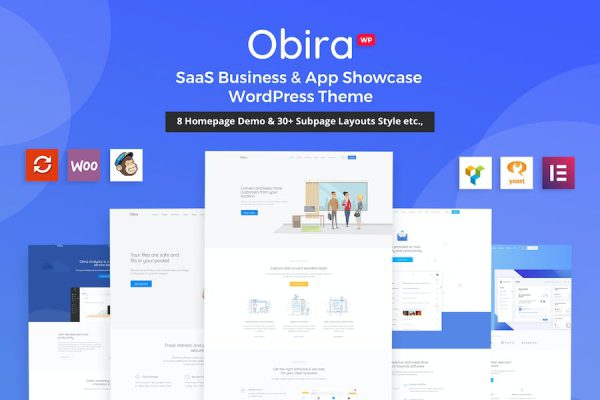 Obira - SaaS Business & App Showcase Theme WordPress Teması