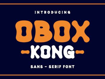 Obox Kong Cute Font Yazı Tipi