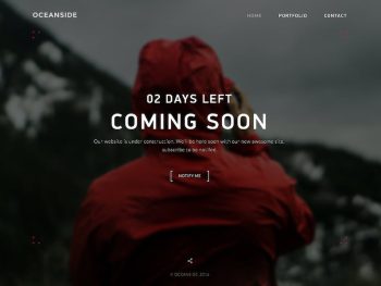 OceanSide — Responsive Coming Soon Template Yazı Tipi