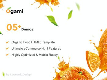 Ogami - Multipurpose Organic Store & Bakery HTML Yazı Tipi