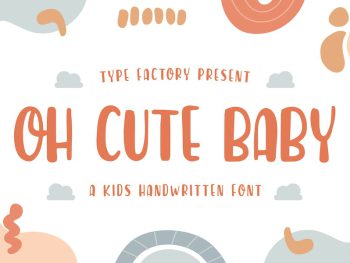 Oh Cute Baby - A Kids Handwritten Font Yazı Tipi