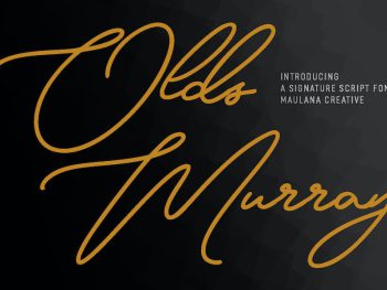 Olds Murray Signature Script Font Yazı Tipi