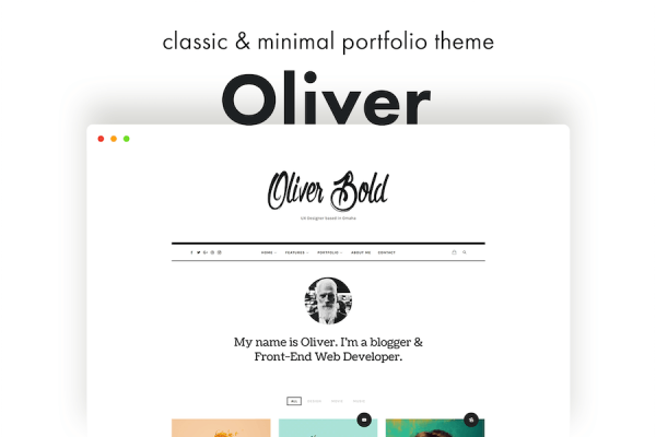 Oliver - Classic & Minimal WordPress Teması