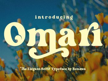 Omari - Elegant Serif Typeface Yazı Tipi