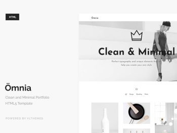 Omnia - Clean and Minimal Portfolio Template Yazı Tipi