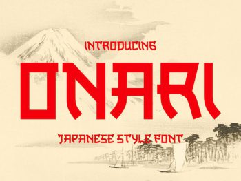 Onari Faux Japanese Font Yazı Tipi