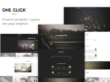 One Click - Parallax One Page HTML Template Yazı Tipi