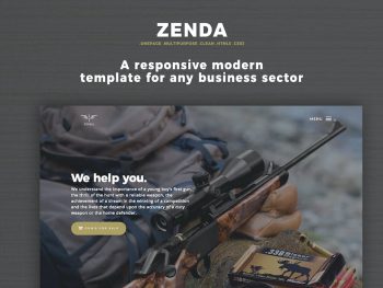 One Page Bootstrap Html Landing Page - Zenda Yazı Tipi