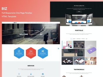 One Page Parallax HTML Template Yazı Tipi