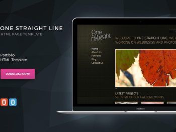 One Straight Line - Unique Portfolio Template Yazı Tipi