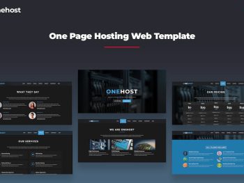 Onehost - Onepage Hosting Template Yazı Tipi