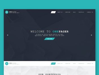 Onepager - Responsive One Page HTML Template Yazı Tipi