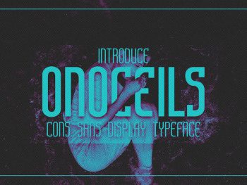 Onoceils - Cons Sans Display Typeface Yazı Tipi