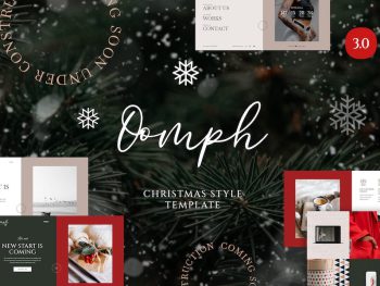 Oomph - Christmas Style One Page Template Yazı Tipi
