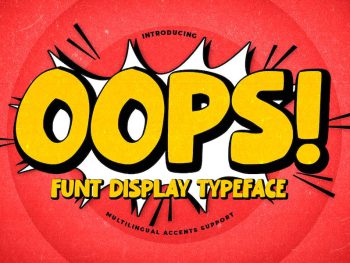 Oops - Fun Display Typeface Yazı Tipi