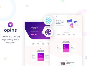 Opins - Gatsby React App Landing Page Template Yazı Tipi