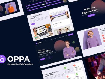 Oppa - Personal Portfolio Web Template Yazı Tipi