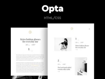 Opta - Minimal Portfolio and Photography Template Yazı Tipi