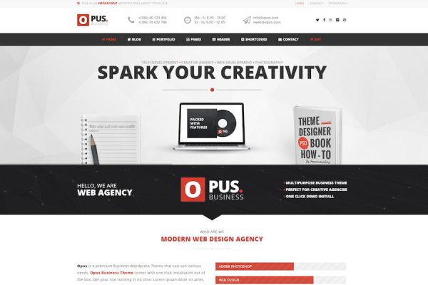 Opus - Multipurpose Business WordPress Teması