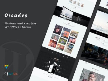 Oreades - Creative One-Page WordPress Teması