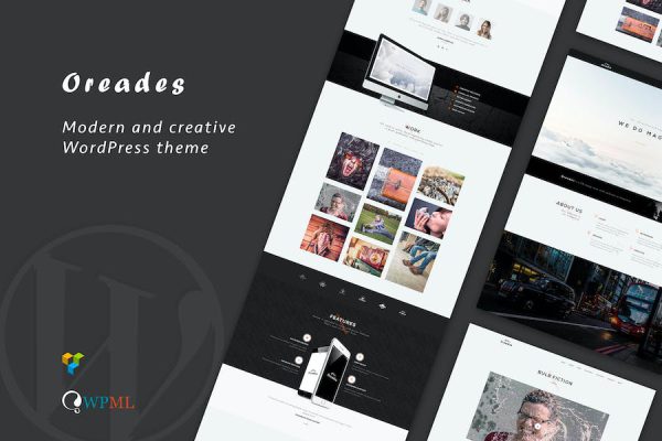 Oreades - Creative One-Page WordPress Teması