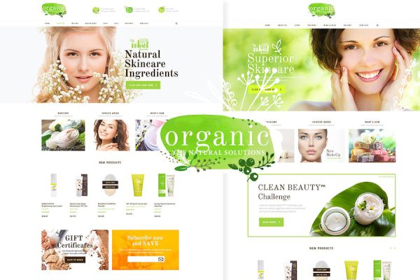 Organic Beauty WordPress Teması