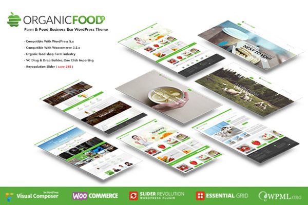 Organic Food - Farm & Food Business Eco WordPress Teması