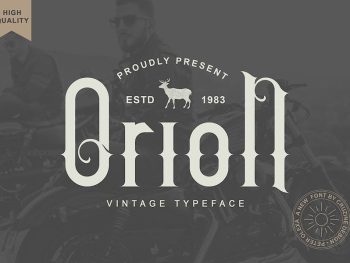 Orion Vintage Font Yazı Tipi