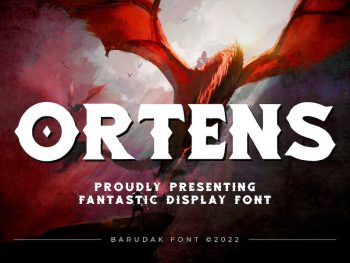 Ortens - Serif Display Font Yazı Tipi