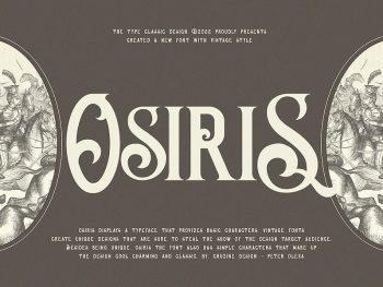 Osiris Vintage Font Yazı Tipi