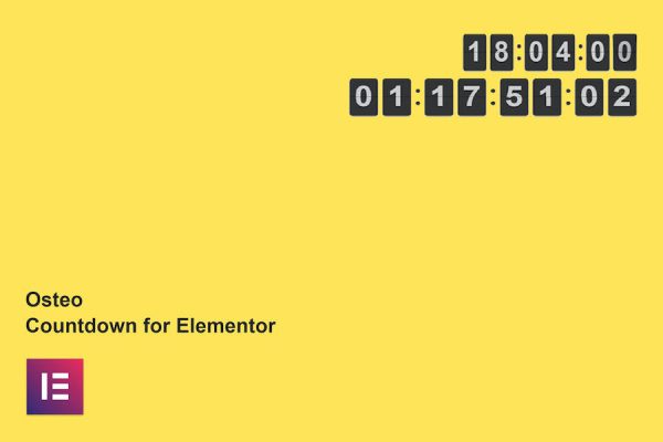 Osteo Countdown for Elementor WordPress Eklentisi