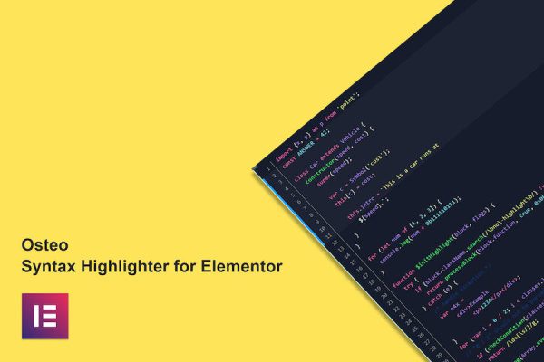 Osteo Syntax Highlighter for Elementor WordPress Eklentisi