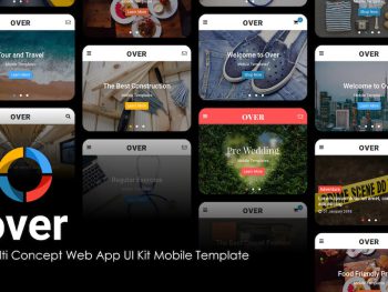 Over - MultiConcept Web App UI Kit Mobile Template Yazı Tipi