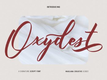 Oxydest Script Font Yazı Tipi